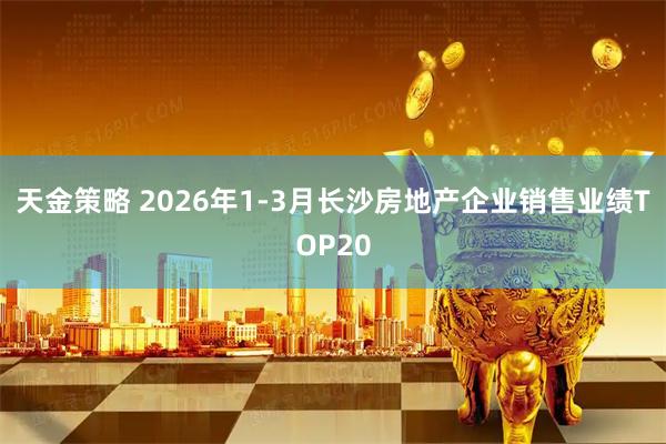 天金策略 2026年1-3月长沙房地产企业销售业绩TOP20